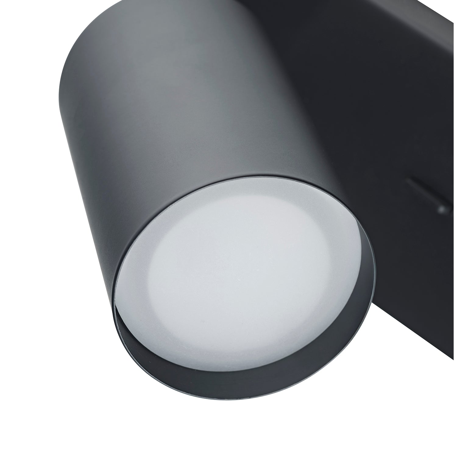Designer LED Powered Matte Black Metal Spot Wall Light with Switch Image 4