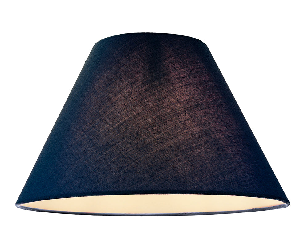 12" Midnight Blue Cotton Coolie Lampshade Suitable for Table Lamp or Pendant Image 2