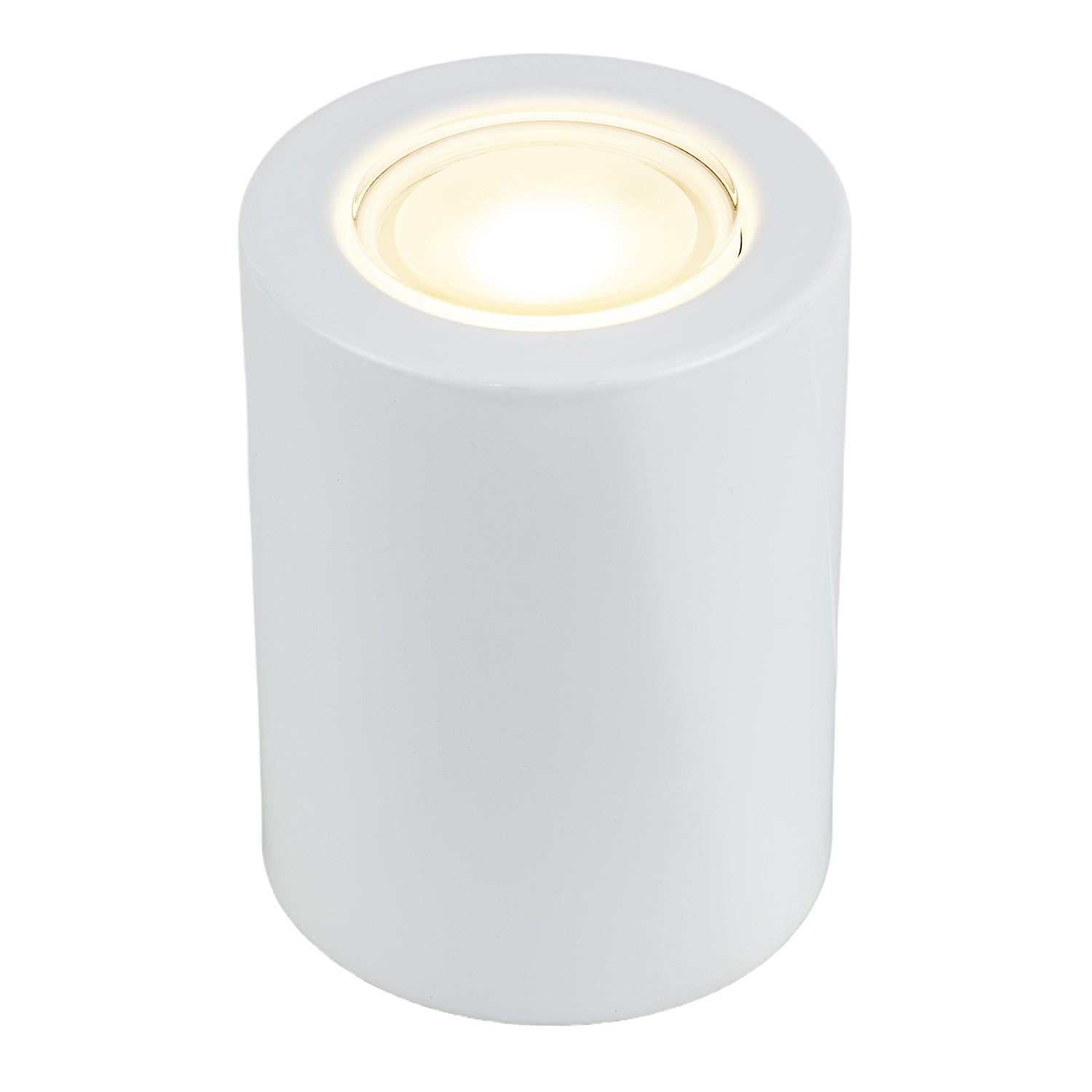 Cylindrical White LED Uplighter with Minimalist Architectural Design Image 2
