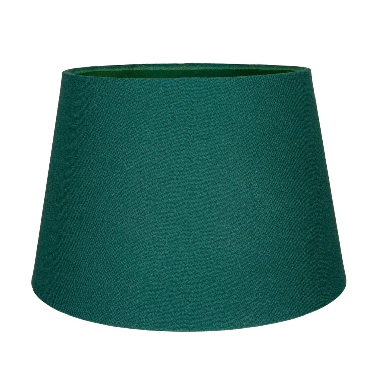 Classic 10 Inch Forest Green Linen Fabric Drum Table/Pendant Lamp Shade 60w Max Image 3