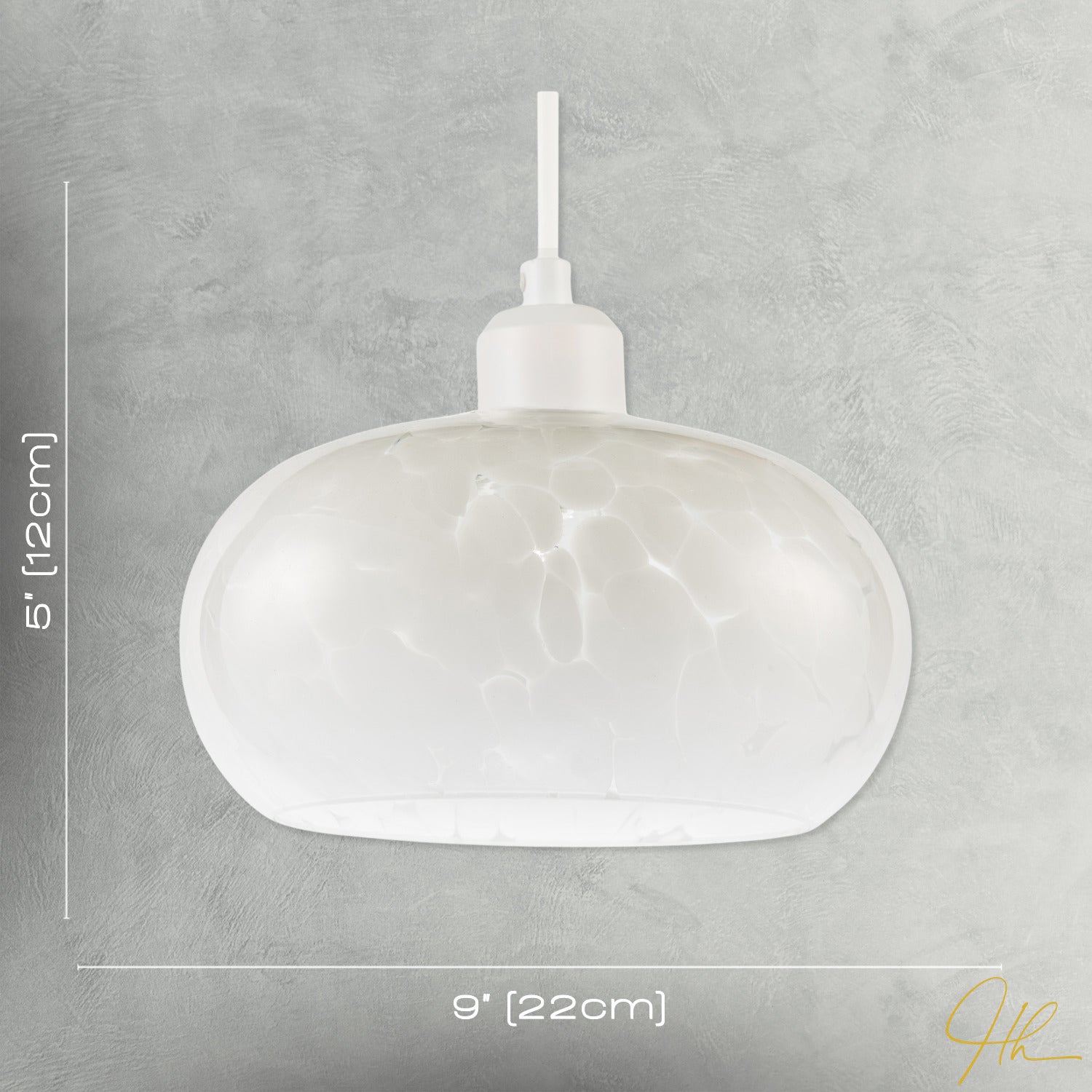 Designer Opal White Snowflake Domed Glass Pendant Ceiling Light Shade Image 7