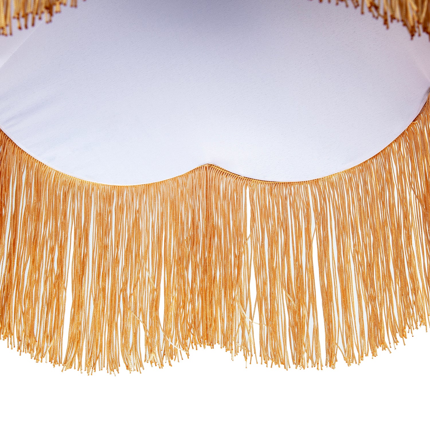 Domed Victorian Shape Lamp Shade in Navy Blue Velvet with Gold Trim Image 4