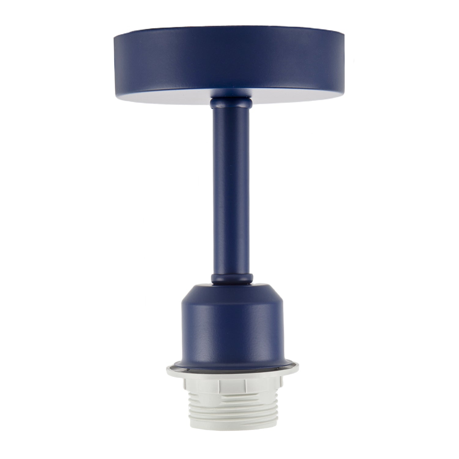 Traditional Midnight Blue Ceiling Light Fitting to Hold Lamp Shades Image 1