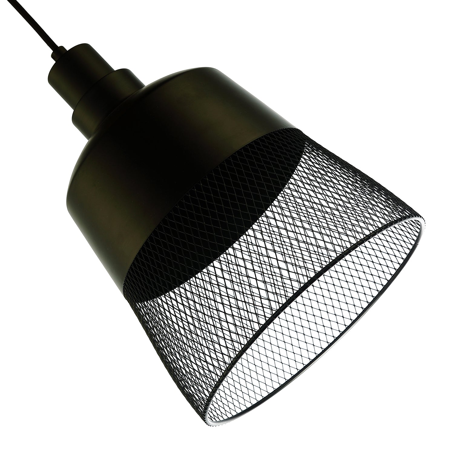 Industrial Vintage Pendant Light Shade with Wire Mesh Grill Design Image 4