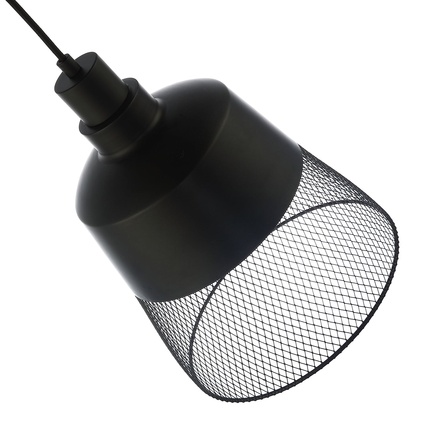 Industrial Vintage Pendant Light Shade with Wire Mesh Grill Design Image 5