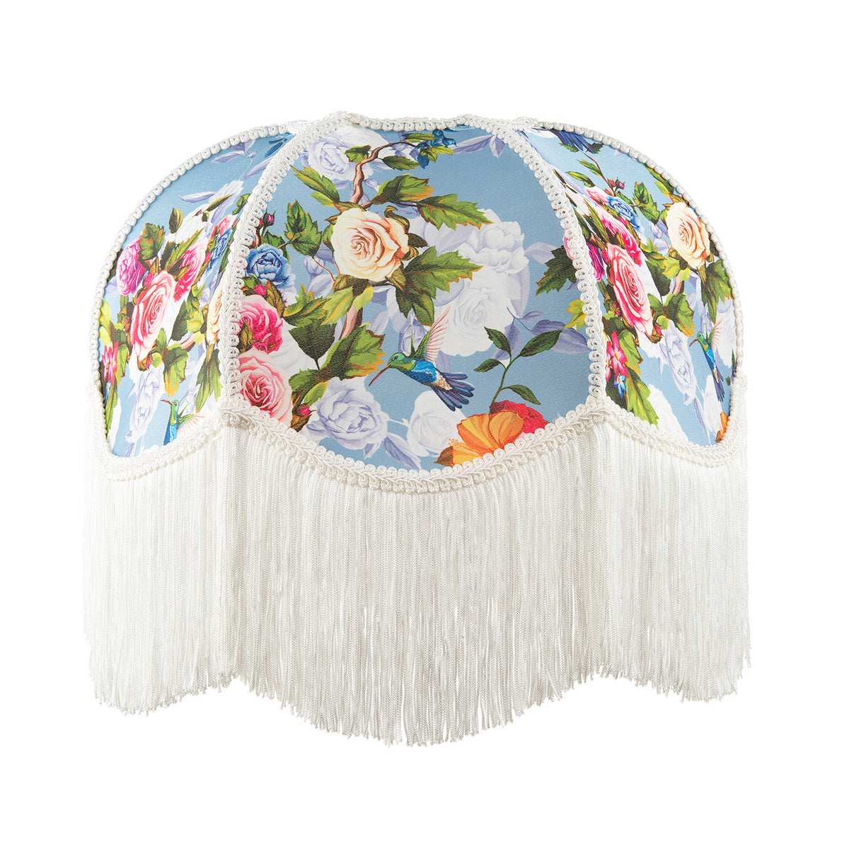 Victorian Empire Lamp Shade Colourful Floral Decor