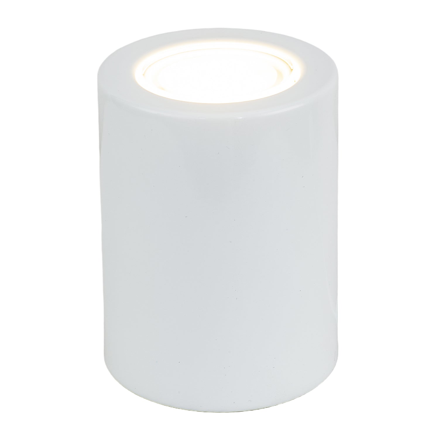 Cylindrical White LED Uplighter with Minimalist Architectural Design Image 5