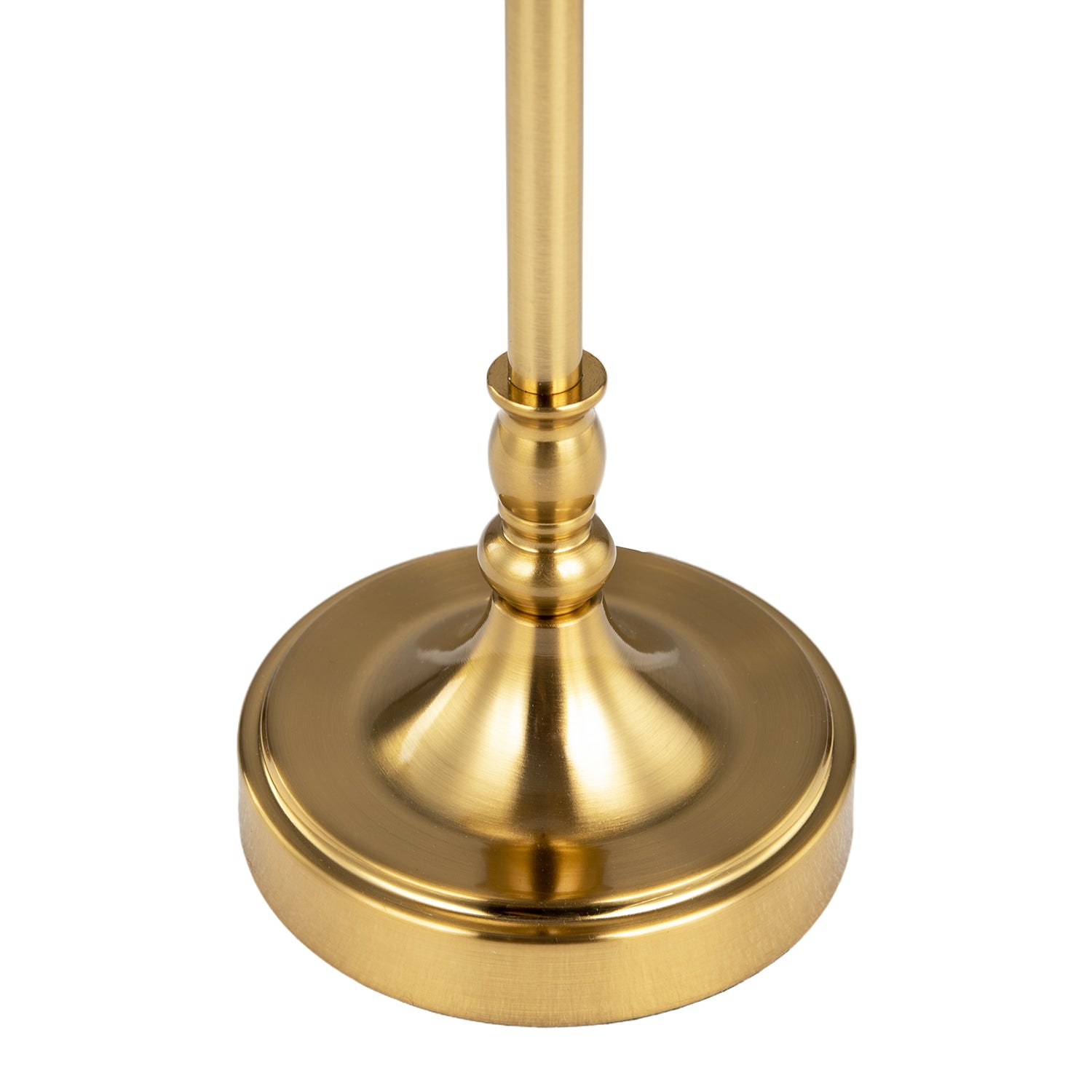Traditional and Timeless Aged Brass Table Lamp with Unique Metal Shade Image 8