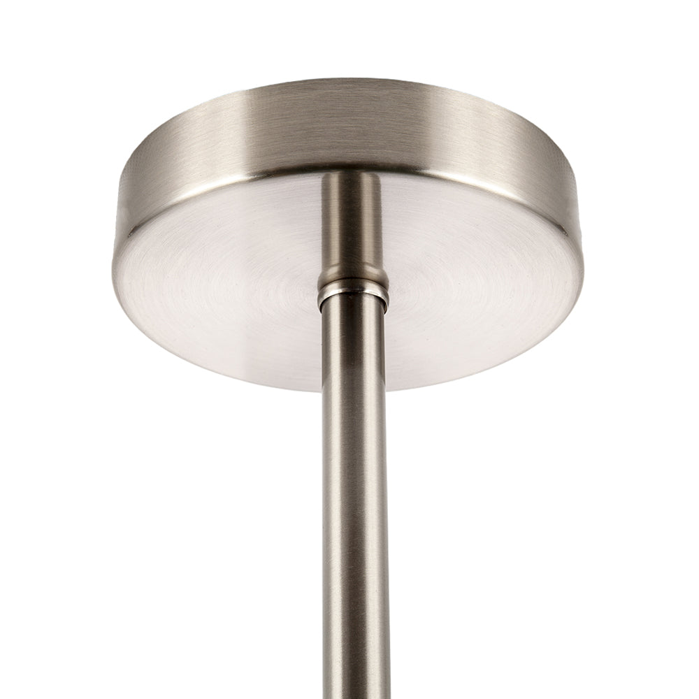 Classic Satin Nickel Ceiling Light Fixture to Showcase Lamp Shades Image 4