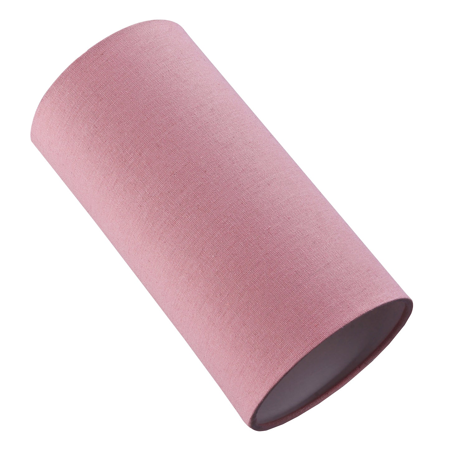 Contemporary and Stylish Blush Pink Linen Fabric Tall Cylindrical Lampshade Image 2