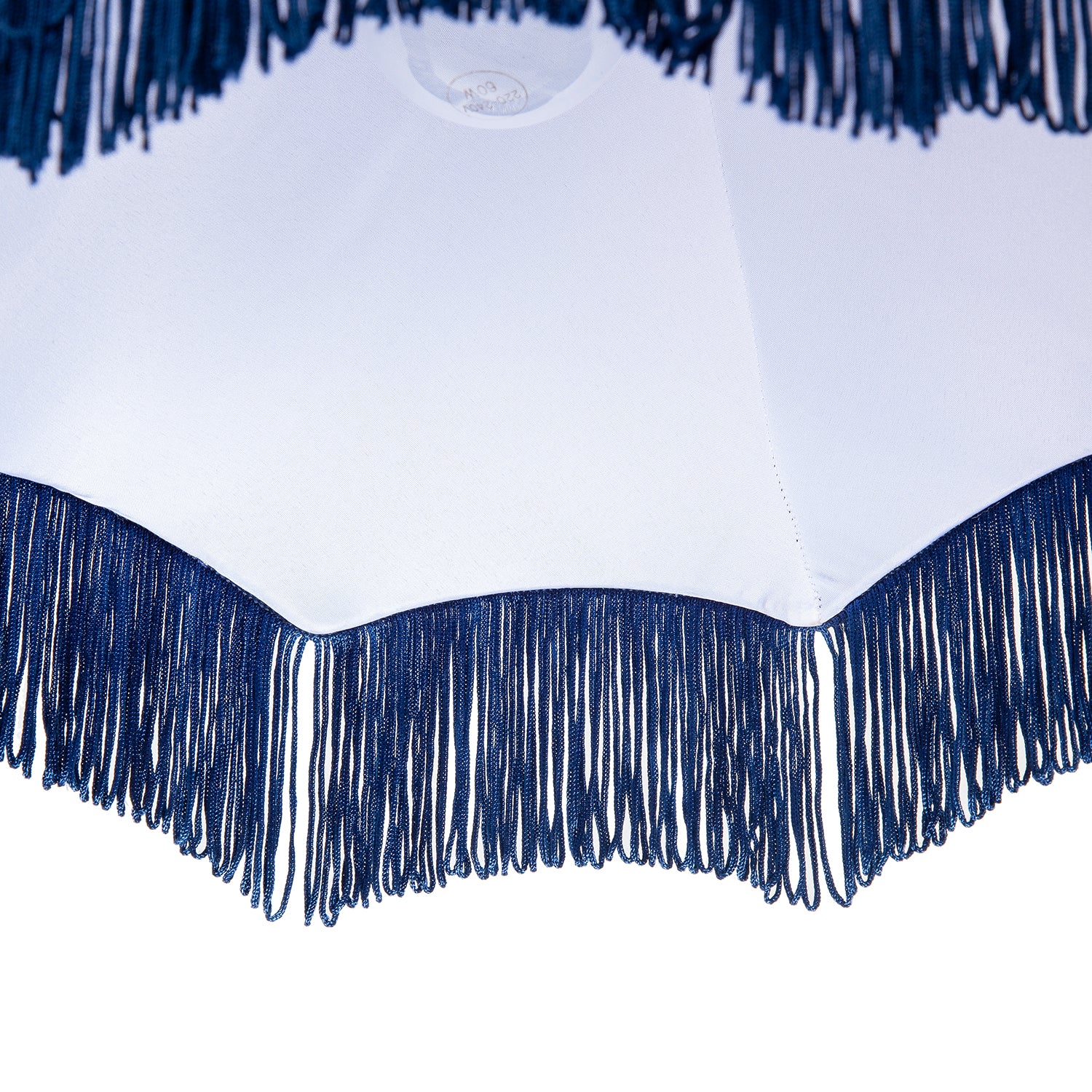 Classic Victorian Style Empire Pendant Shade in Midnight Blue Fabric Image 4