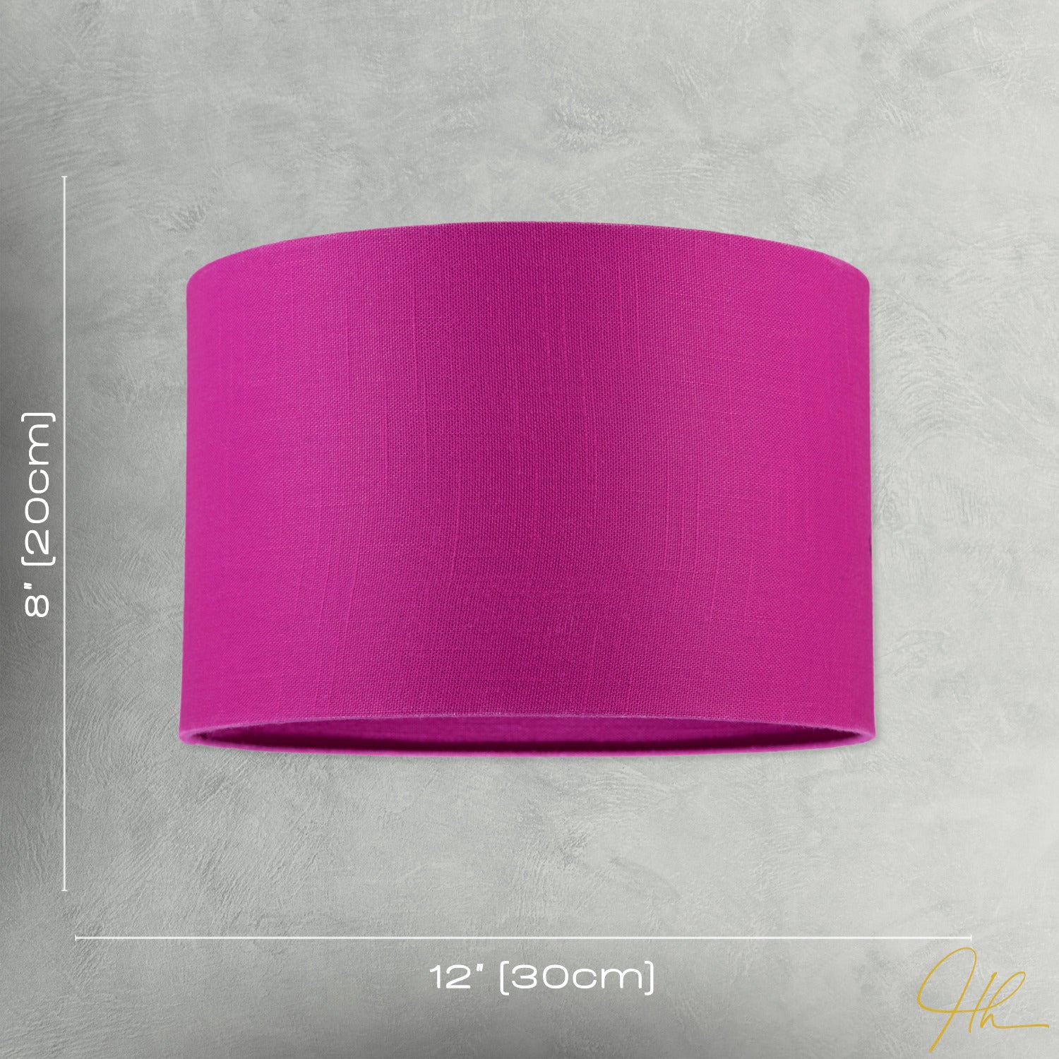 Designer Raspberry rose Textured Linen Fabric Circular Lamp Shade Image 7