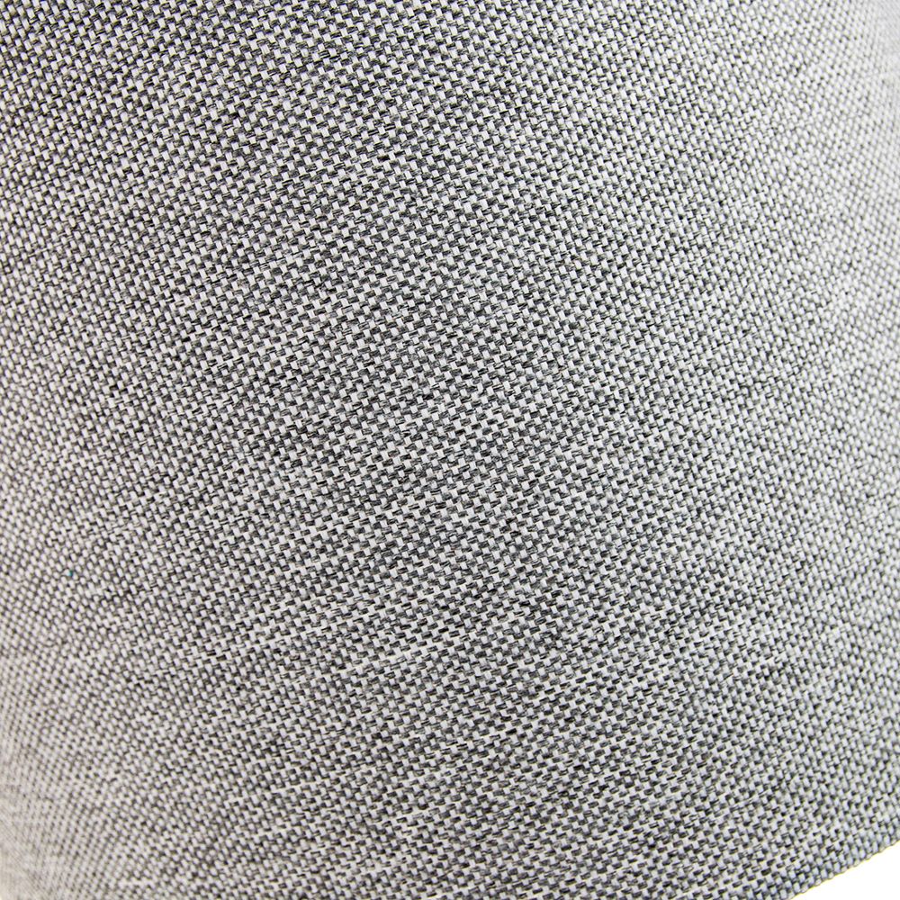 Contemporary Ash Grey Linen Fabric 6" Clip-On Candle Lamp Shade Image 2