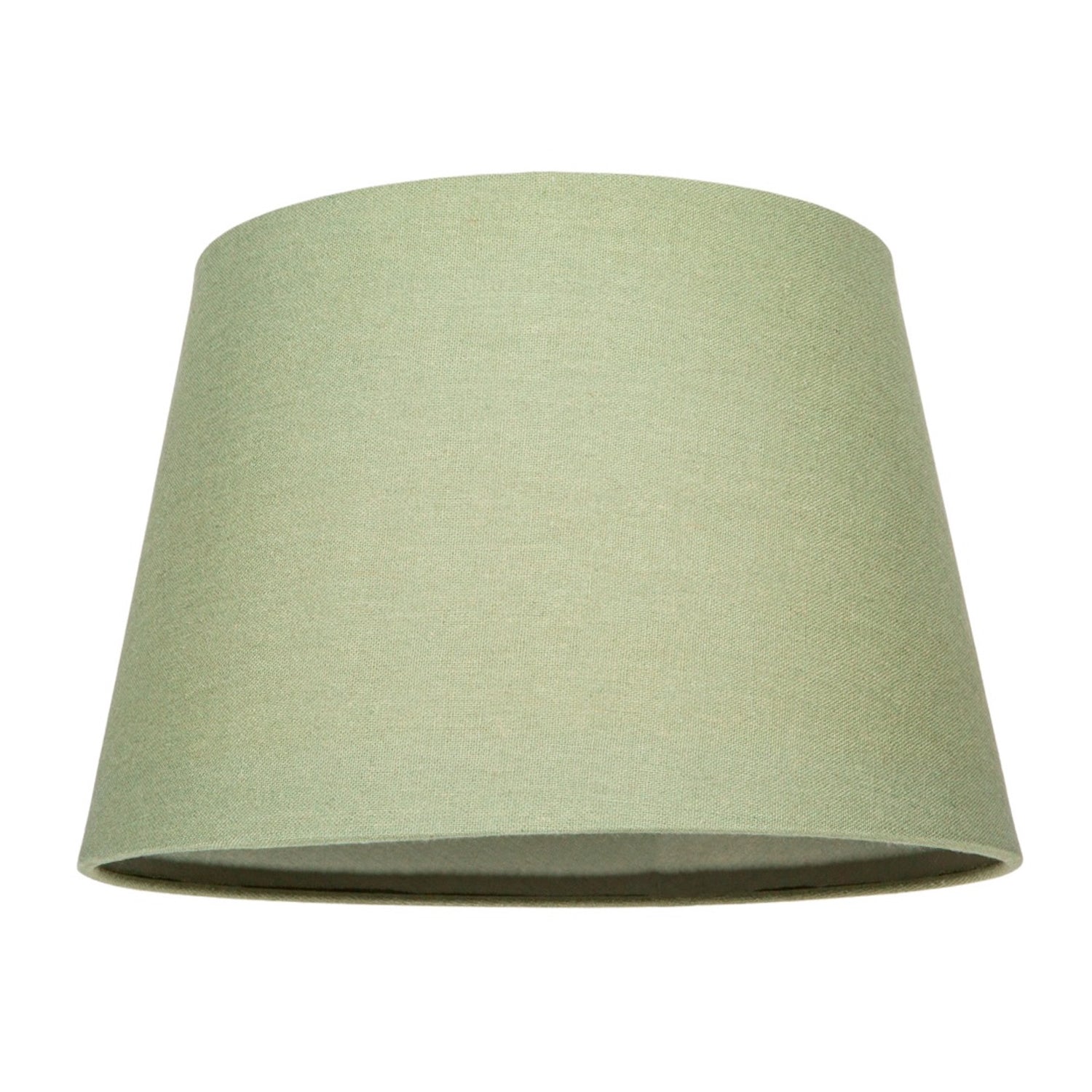 Classic 10 Inch Olive Green Linen Fabric Drum Table/Pendant Lamp Shade 60w Max Image 1