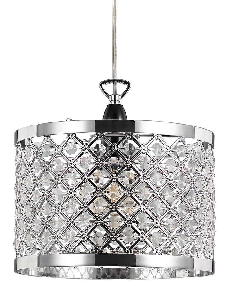 Modern Sparkly Ceiling Pendant Light Shade Clear Beads