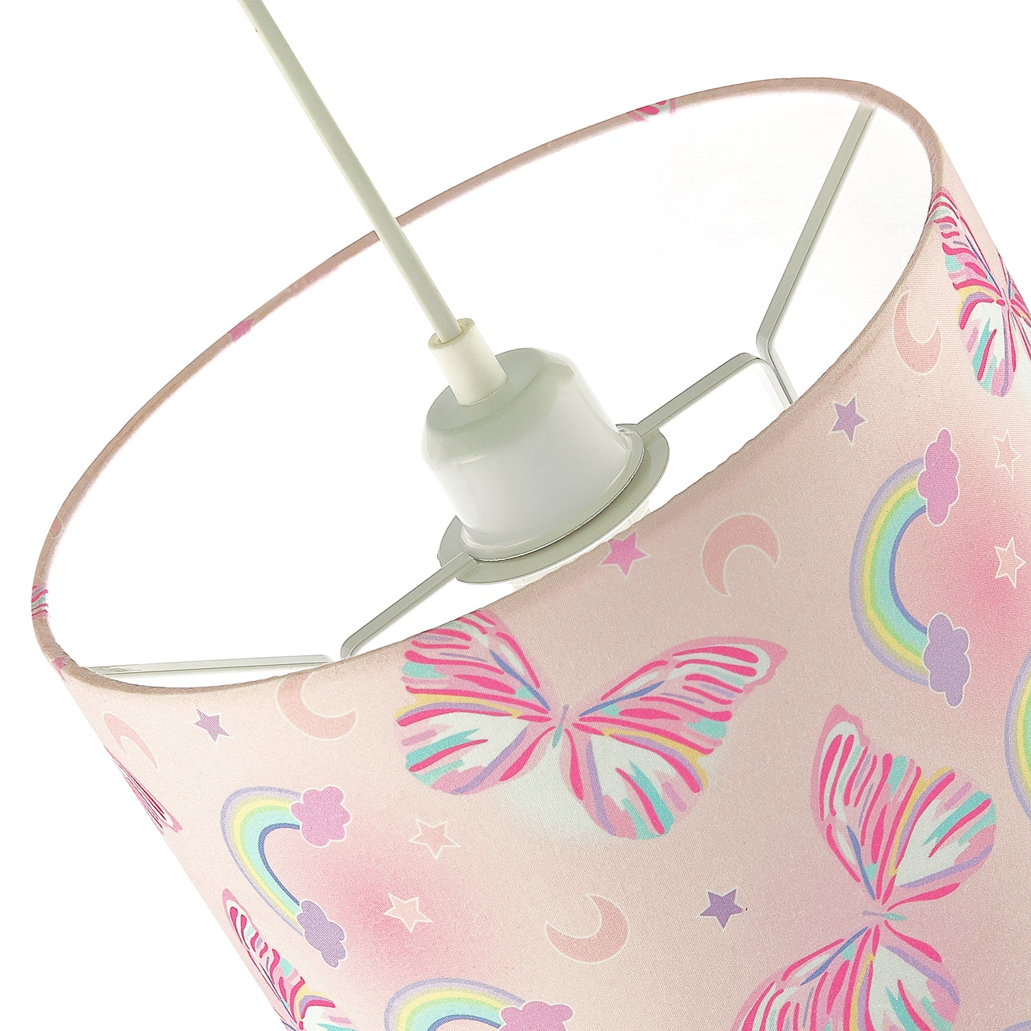 Feminine and Cute Pink Shade with Colourful Butterflies and Rainbows Image 3