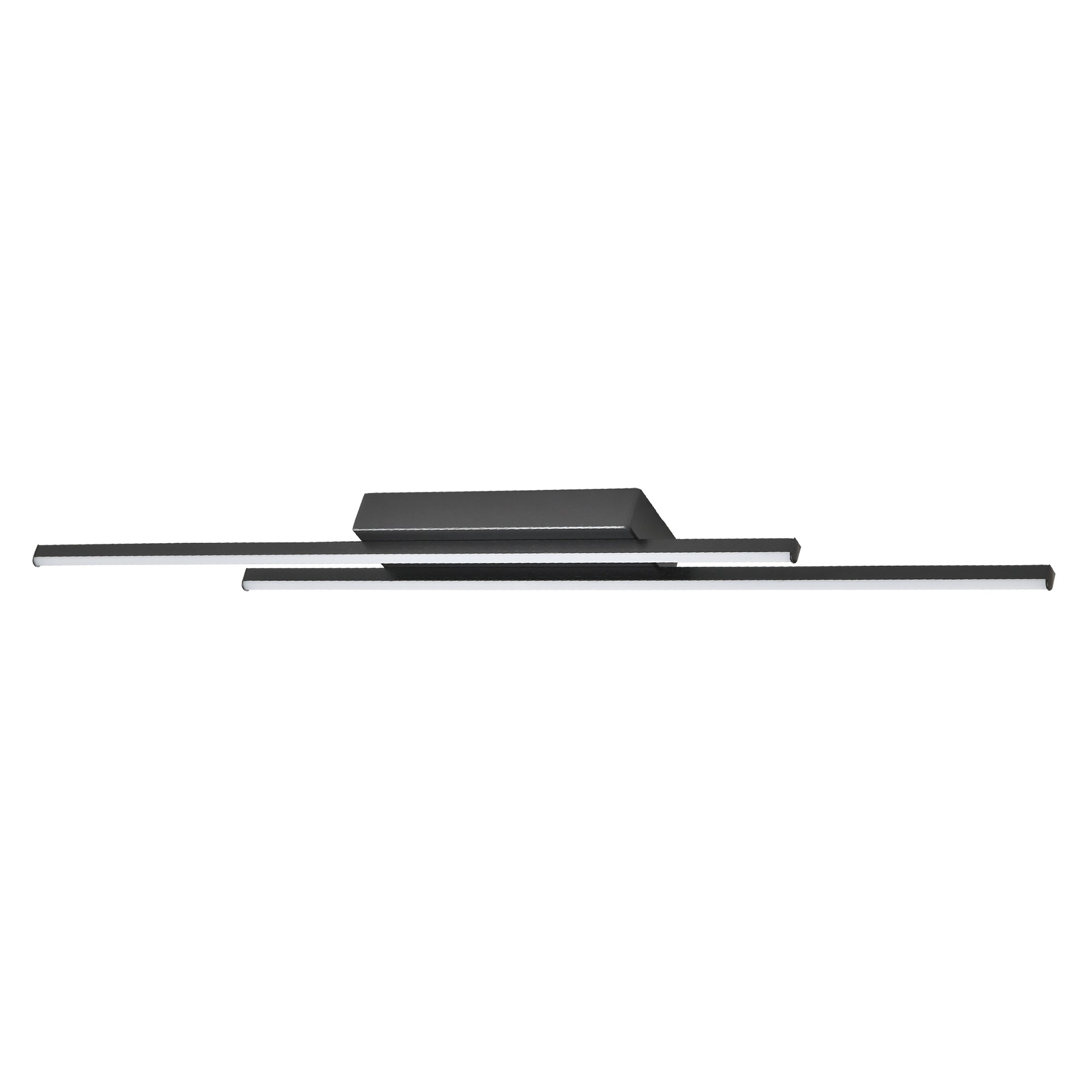 Designer Brushed Black Metal Kitchen LED 89cm Ceiling Light Fitting Image 1