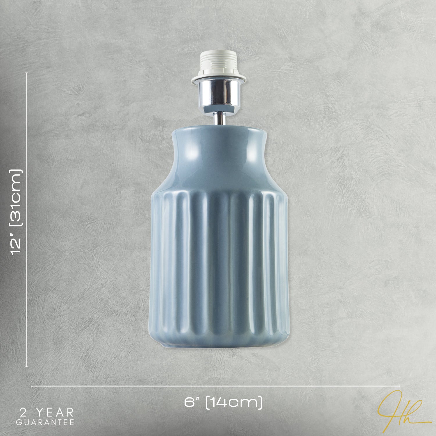 Elegant Ceramic Table Lamp Base with Soft Duck Egg Blue Glazed Finish Image 7