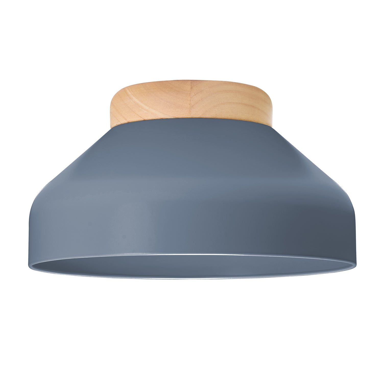 Contemporary Scandinavian Designed Semi Flush Ceiling Light in Charcoal Grey Image 1