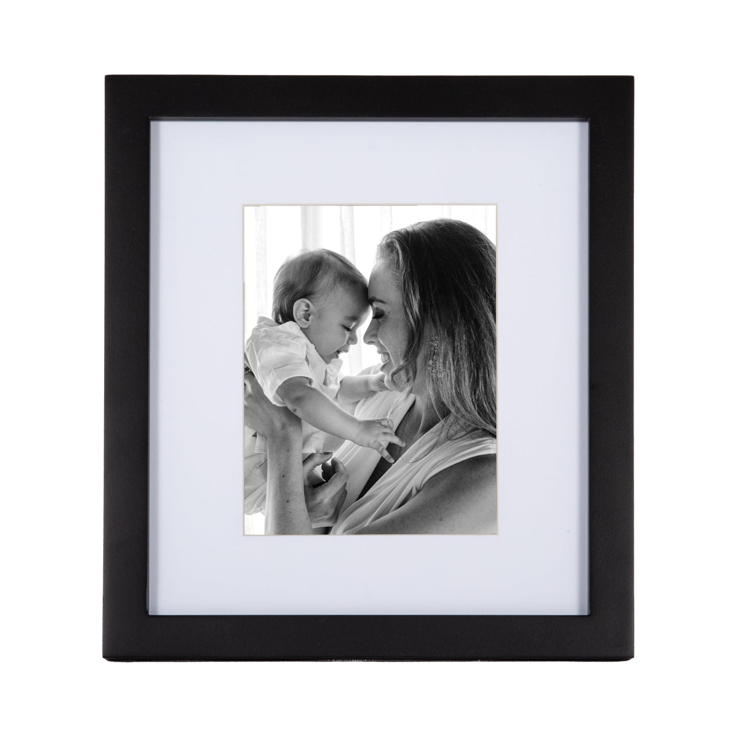 Classic Designer Mat Black MDF 5x7 Picture Frame for Free Standing or Wall Hung Image 1