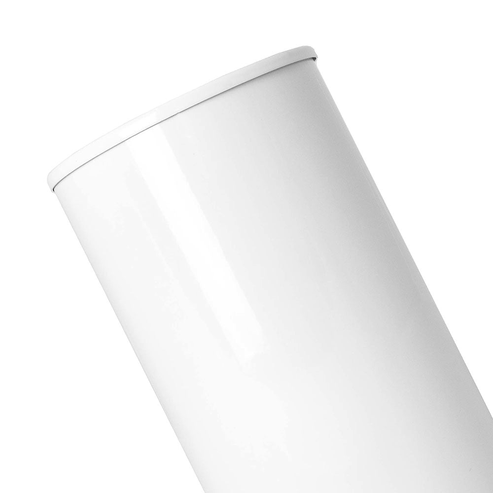 White Gloss GU10 Floor or Table Lamp Uplighter with Tilt Capability Image 3