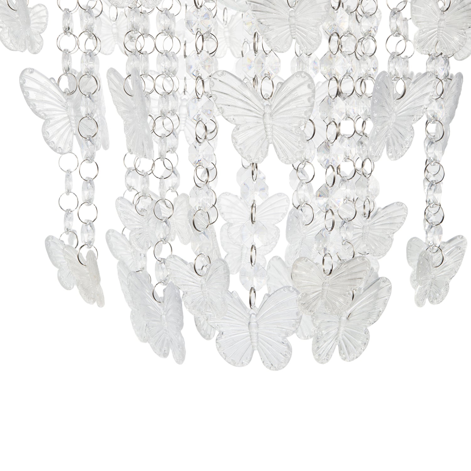Modern Butterfly Inspired Pendant Shade with Cascading Acrylic Strands Image 8
