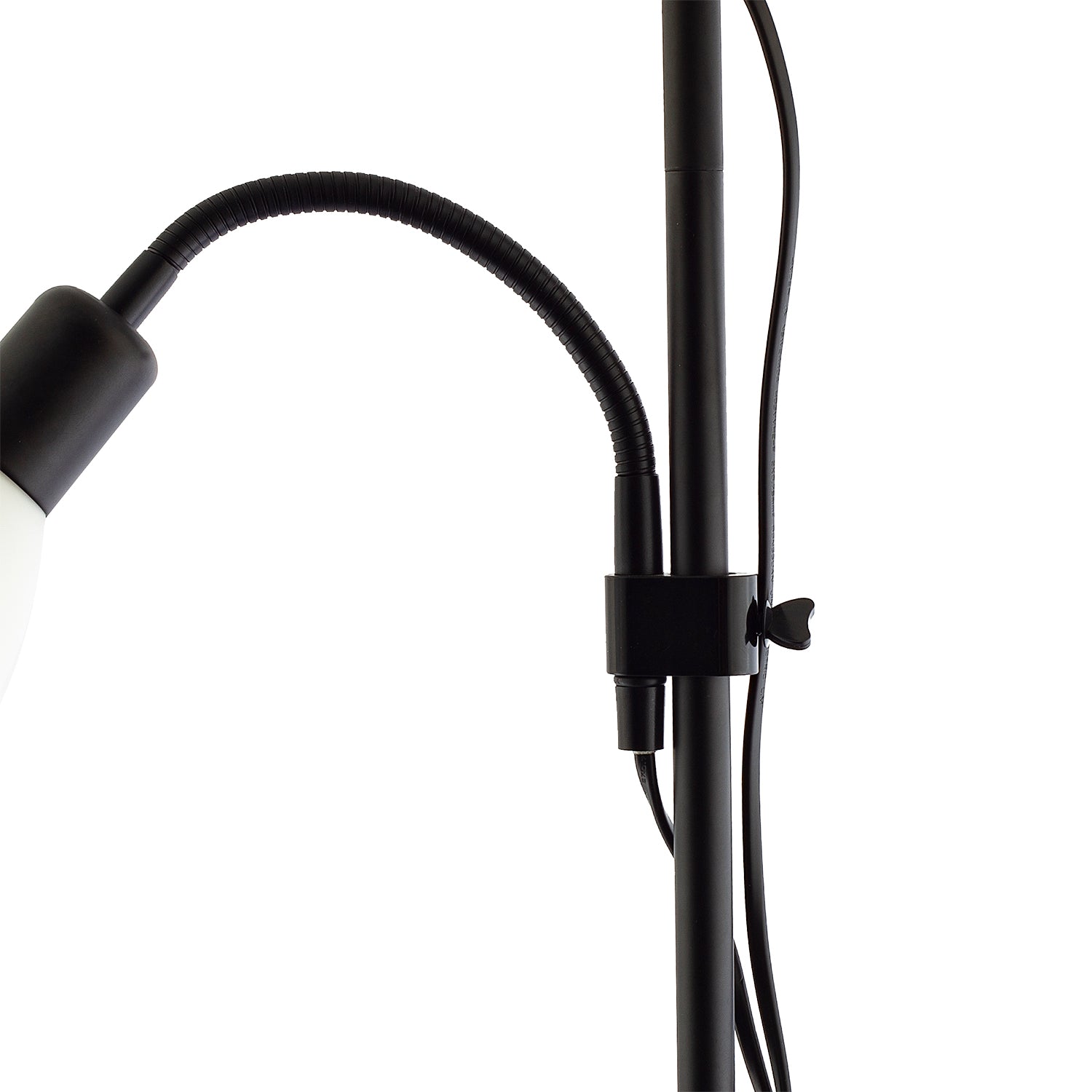 Black Mother and Child Floor Lamp with Adjustable Reading Light and Switches Image 8