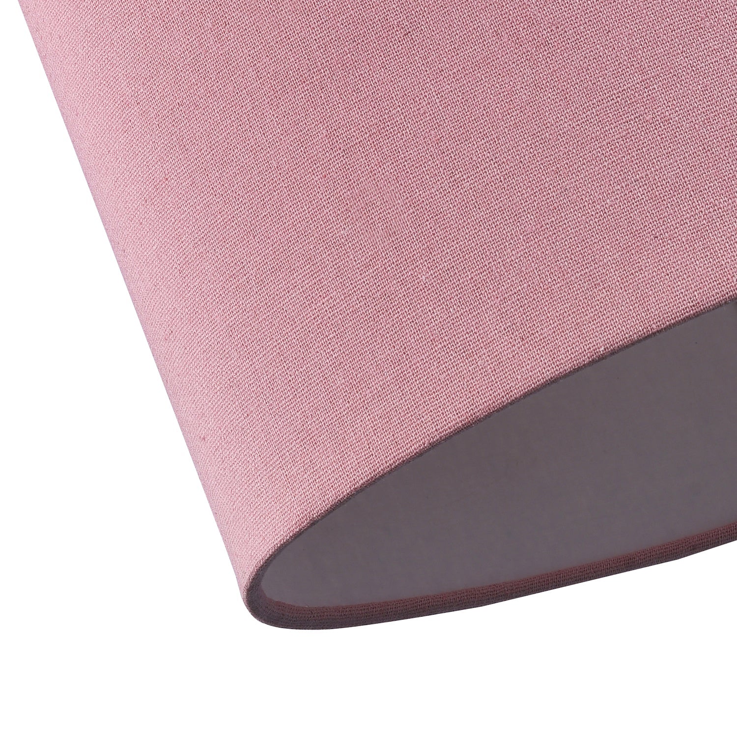 Contemporary and Stylish Blush Pink Linen Fabric Oval Lamp Shade - 30cm Width Image 8