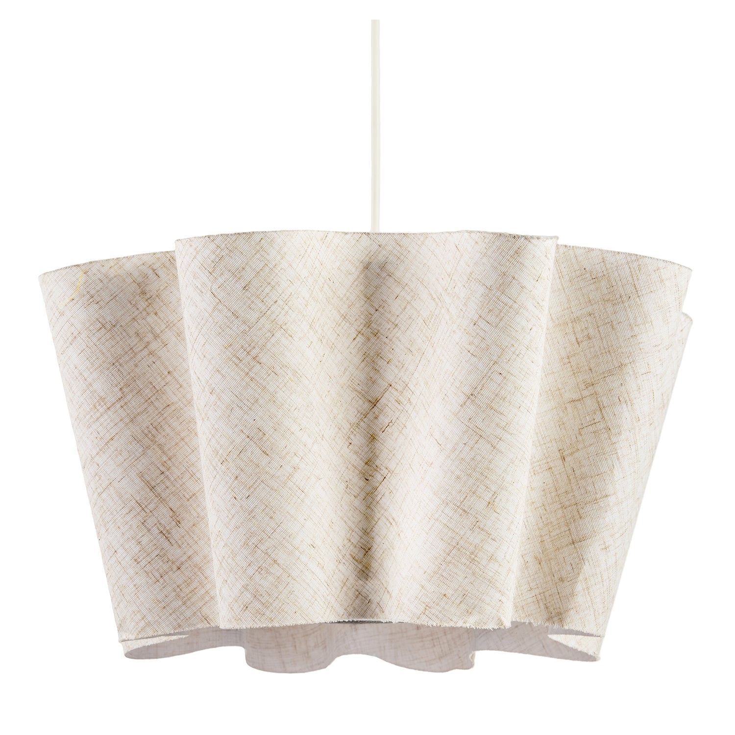 Modern Sculptural Pendant Light Shade with Layered Wave Silhouette Image 1