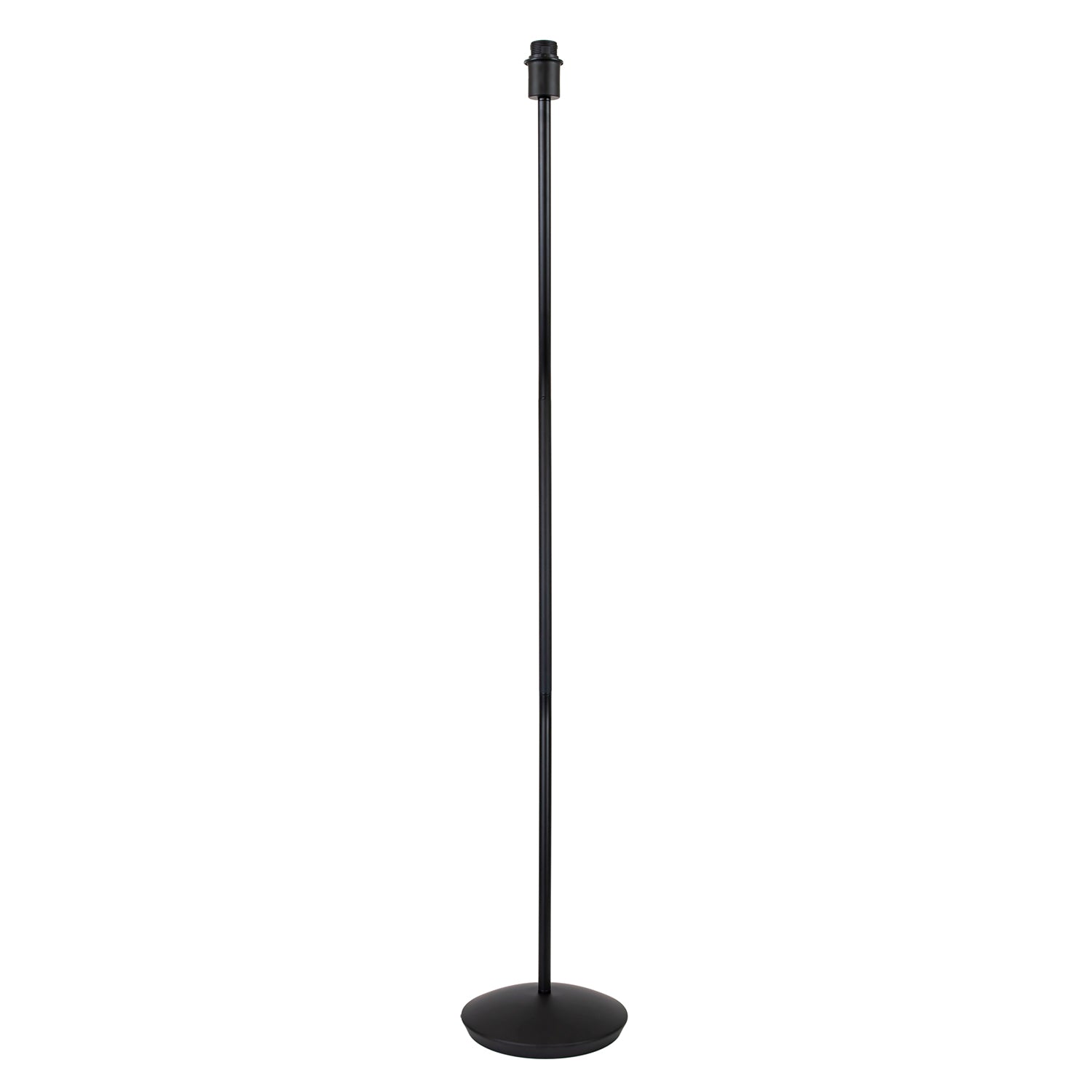 Contemporary and Sleek Matt Black Metal Floor Lamp Base with Inline Switch Image 1