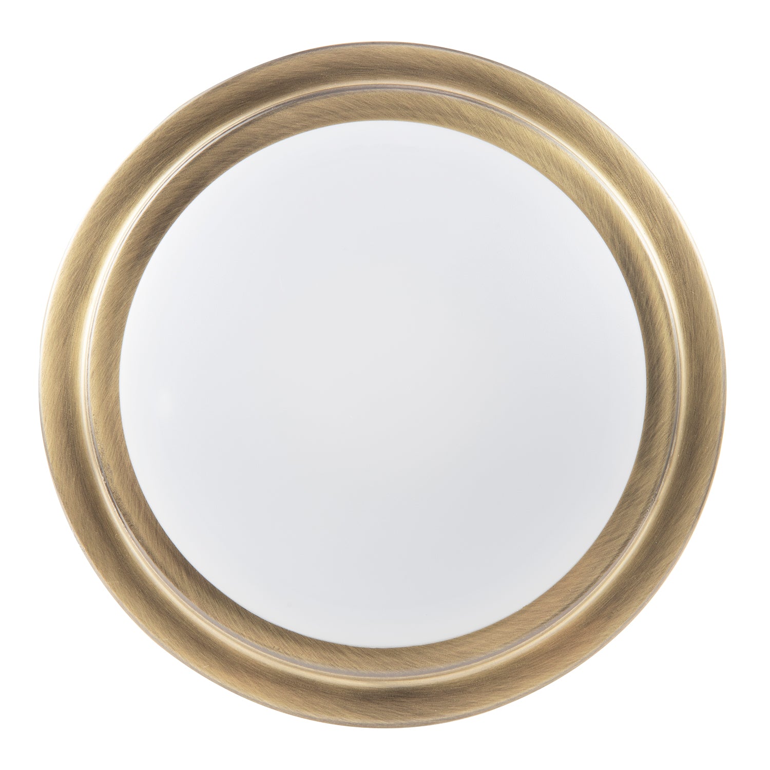 Modern Chic Antique Brass Flush LED Bathroom Ceiling Light Fitting Image 3