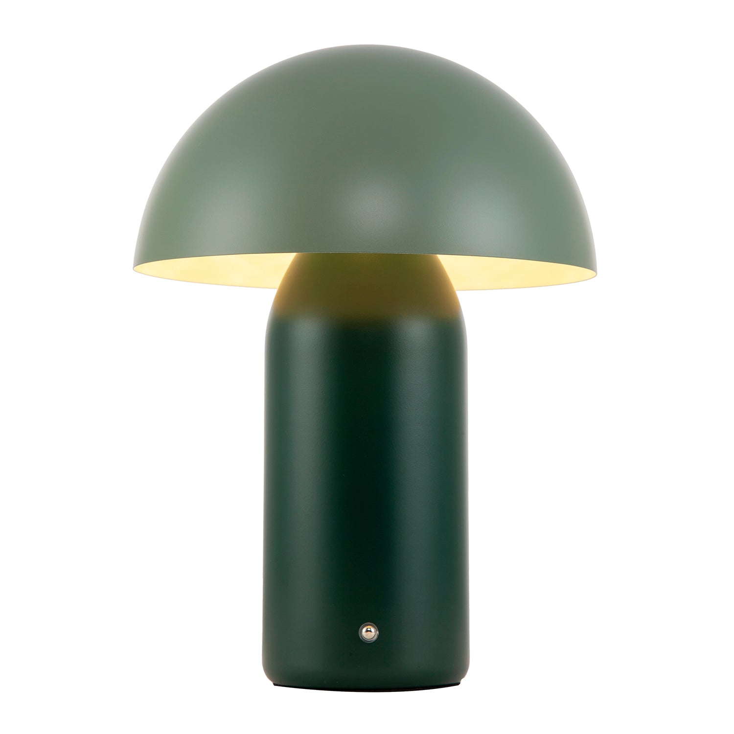 Modern Rechargeable Mushroom Lamp in Two Tone Green with Touch Button Image 3
