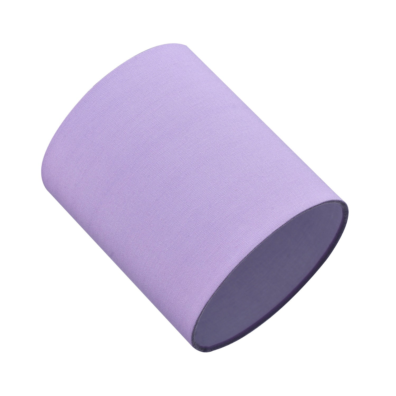 Contemporary and Elegant Soft Lilac Linen Fabric 18cm High Cylinder Lamp Shade Image 4