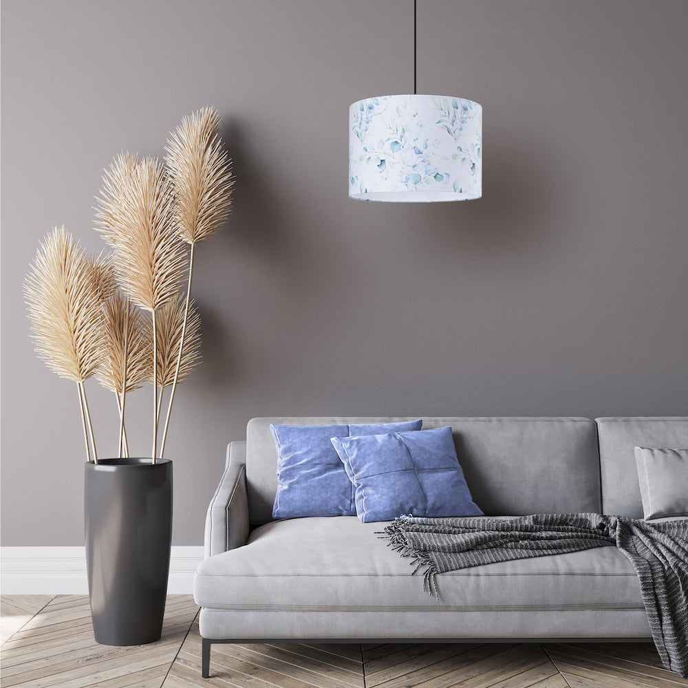 Contemporary and Elegant Floral Watercolour Lampshade with Soft Pastel Tones Image 8