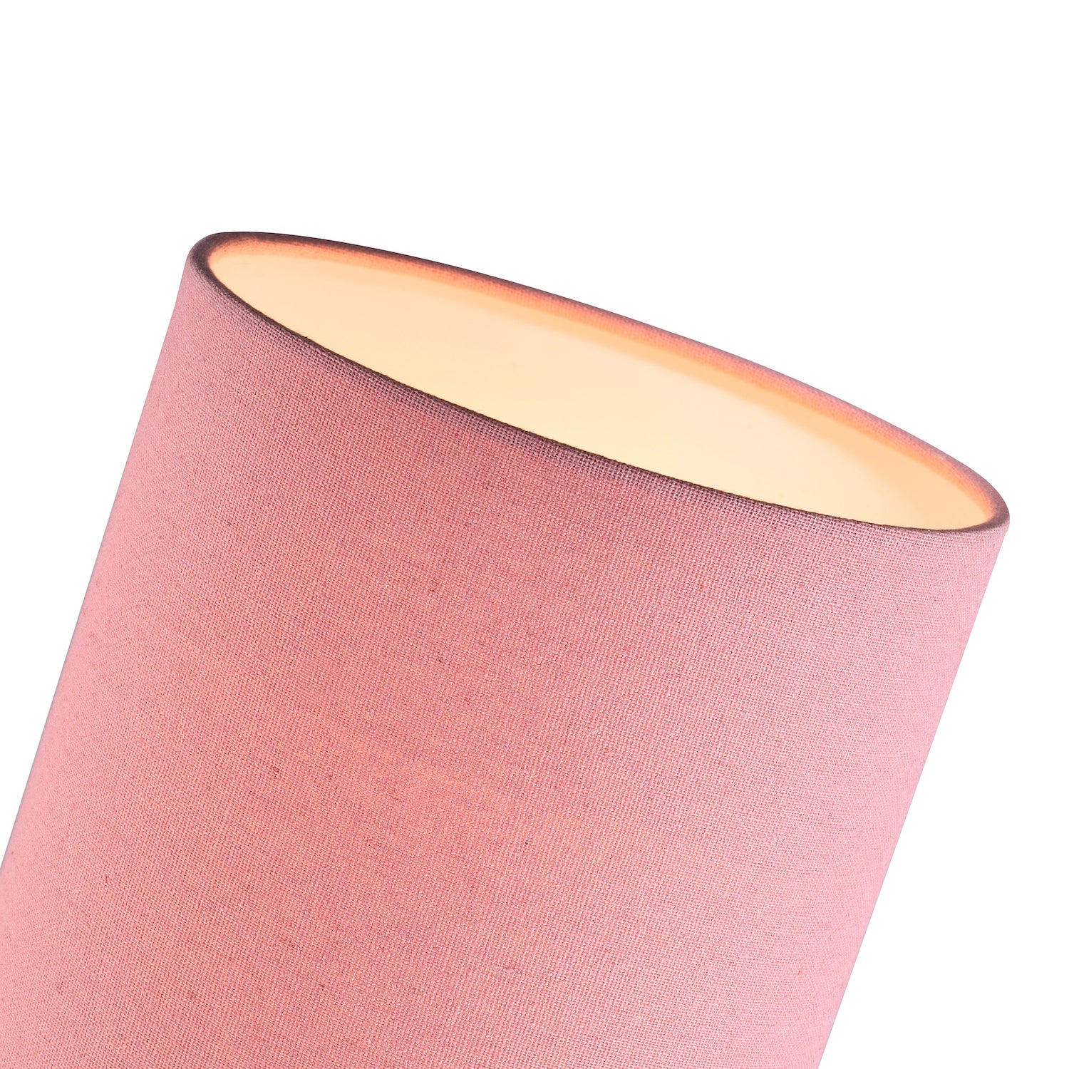 Contemporary and Elegant Blush Pink Linen Fabric 18cm High Cylinder Lamp Shade Image 5