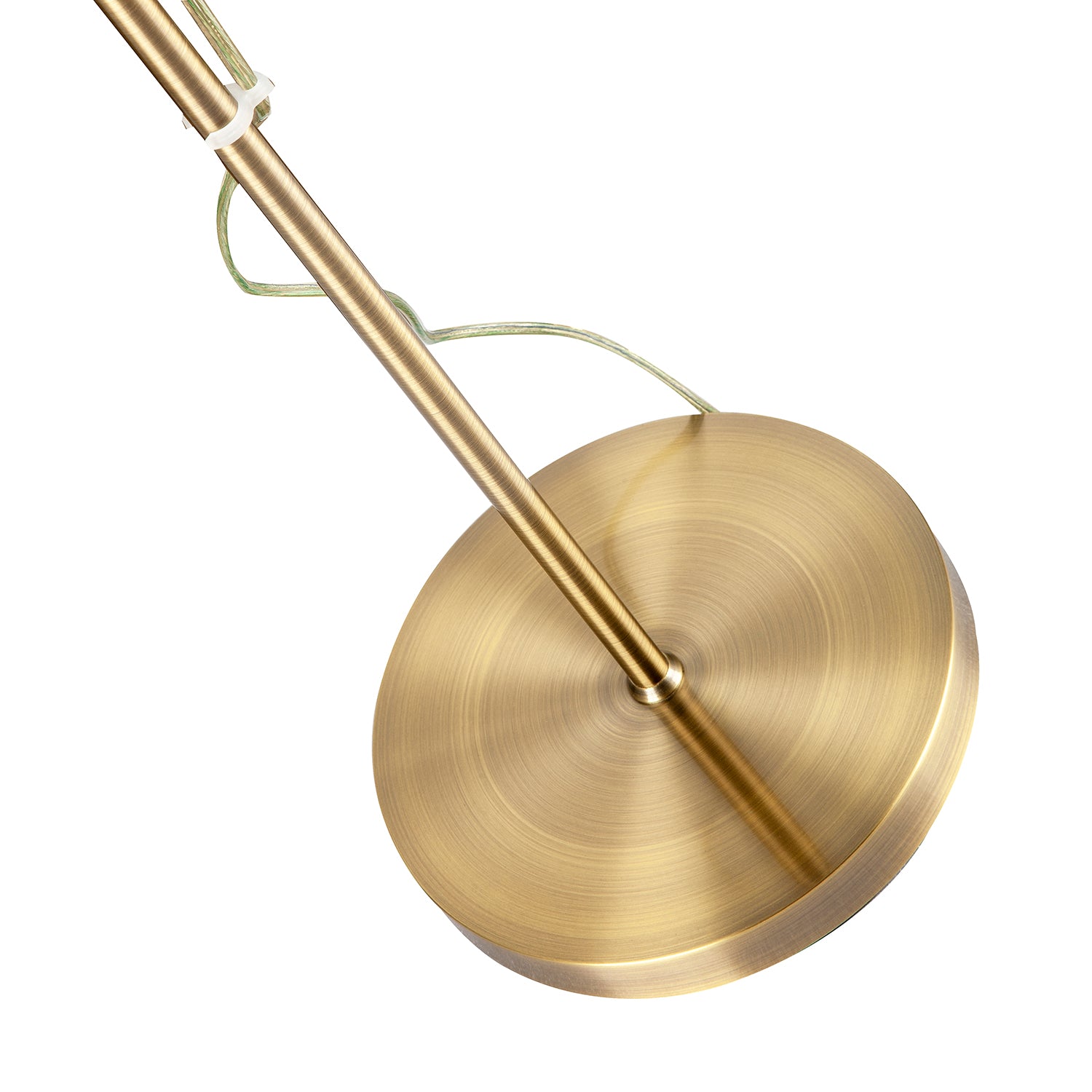 Antique Brass Mother and Child Floor Lamp with Bendy Reading Light Image 5
