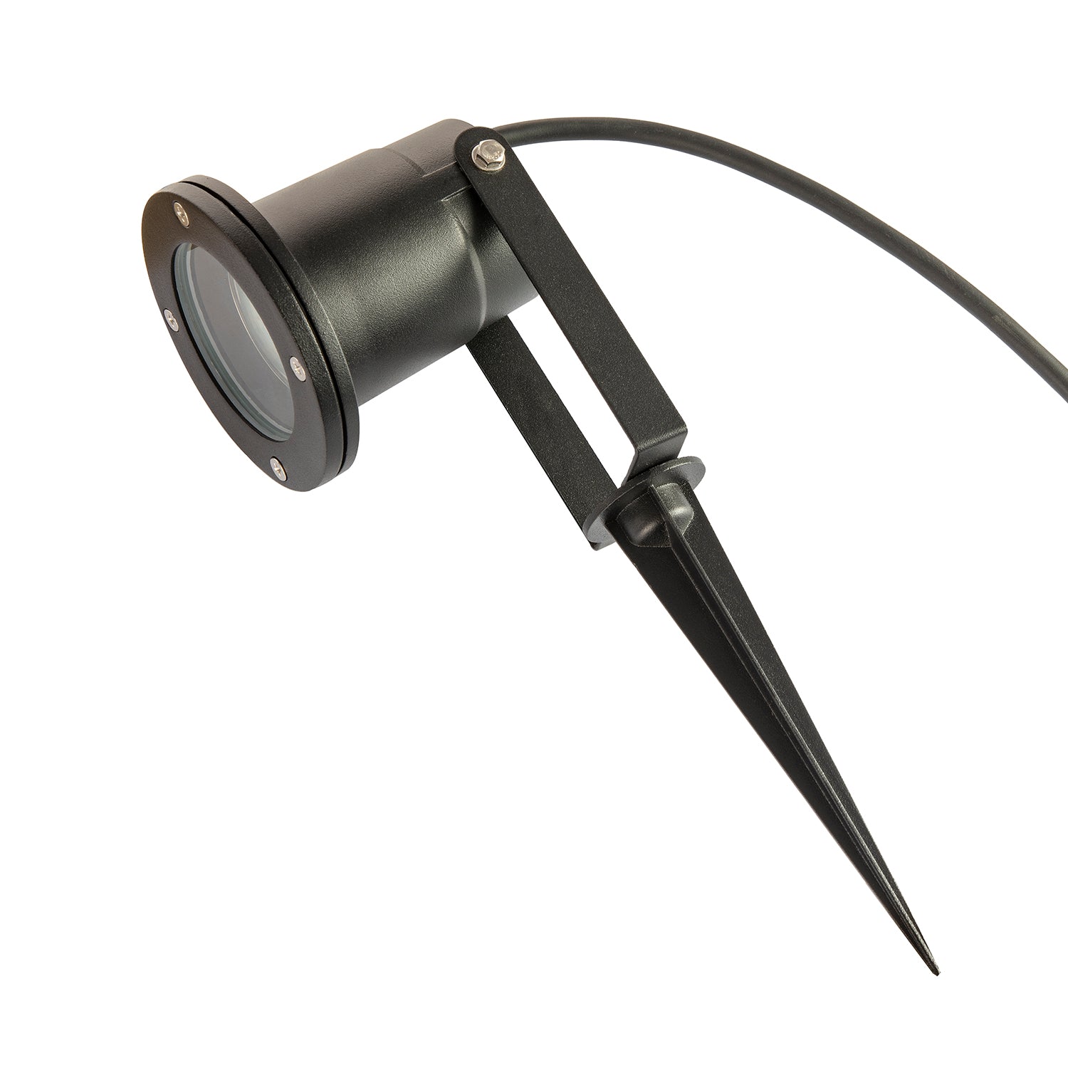 Outdoor Garden 240v Spike Light in Matte Black with 2m Cable and Modern Design Image 5