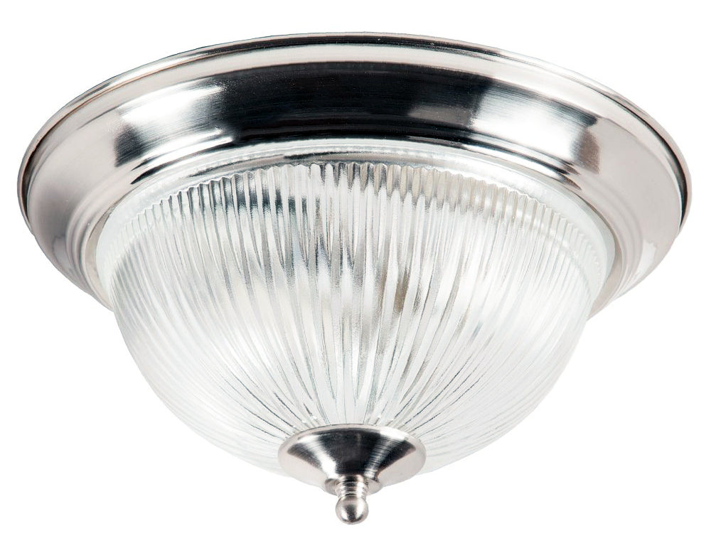 Traditional Satin Chrome IP44 Bathroom Ceiling Light Fitting Image 1