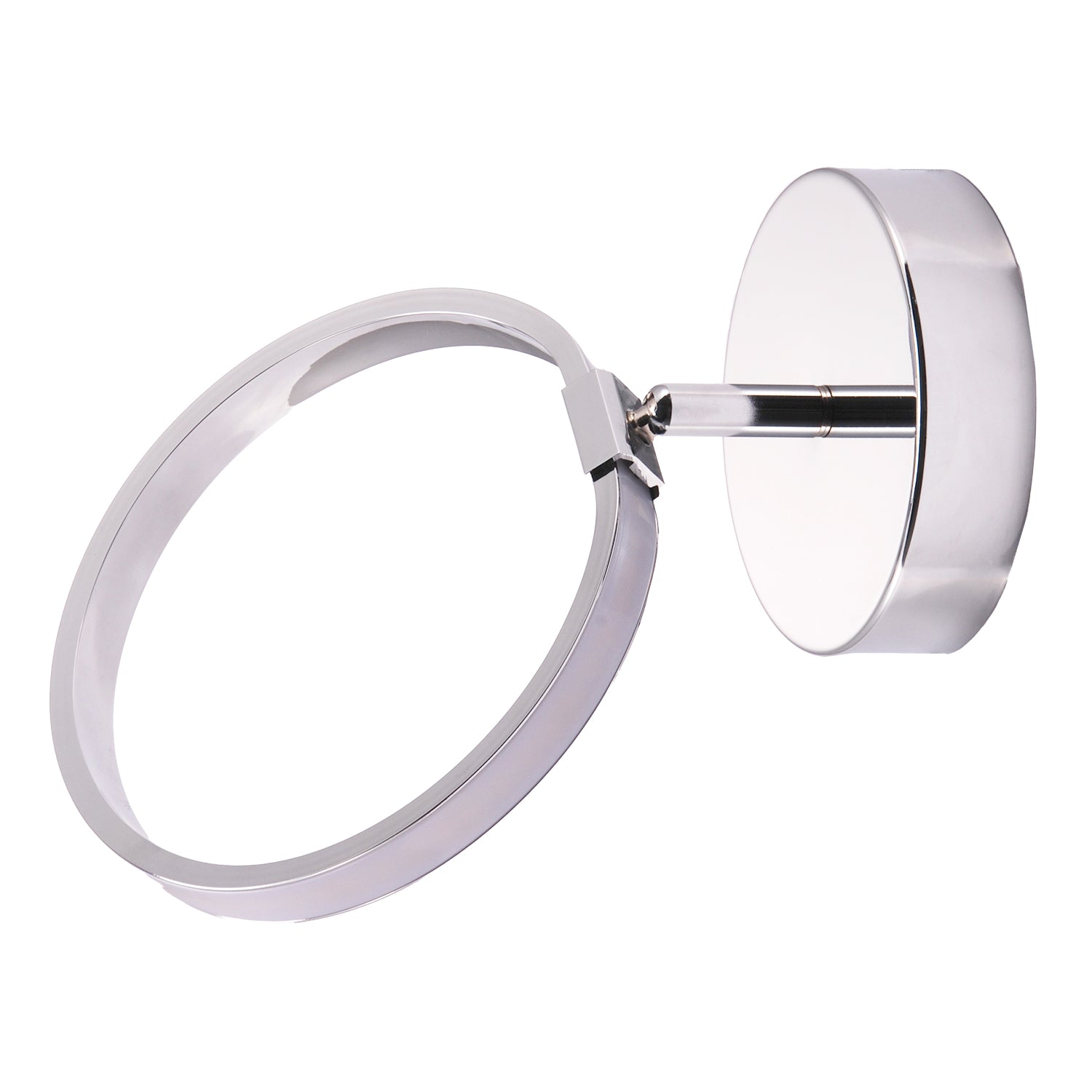 Modern Fully Adjustable Chrome Halo Style Ring LED Ceiling or Wall Light Fitting Image 4