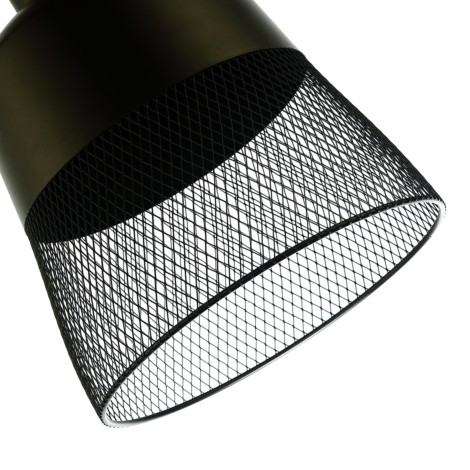 Industrial Vintage Pendant Light Shade with Wire Mesh Grill Design Image 3