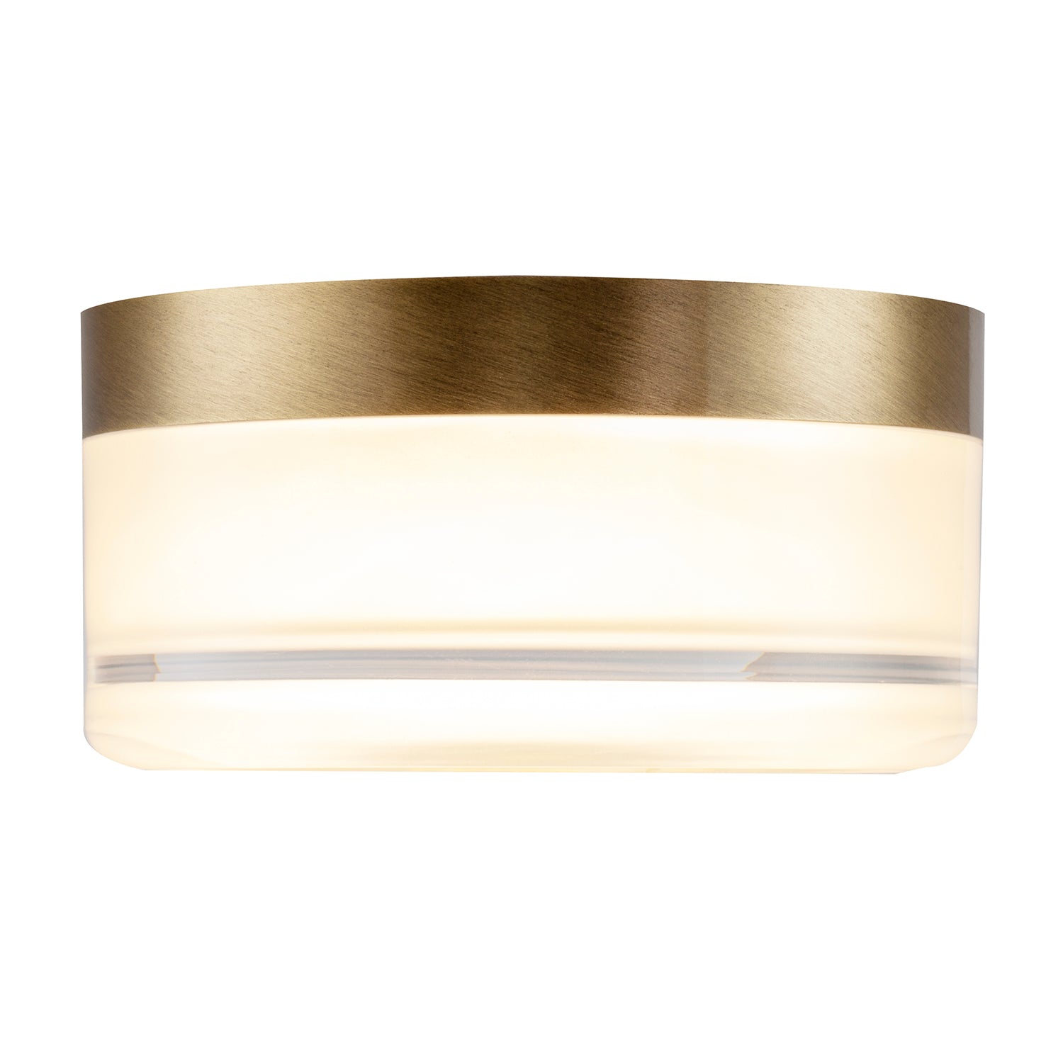 Designer Antique Brass LED Bathroom Ceiling Light with Opal Glass Image 8