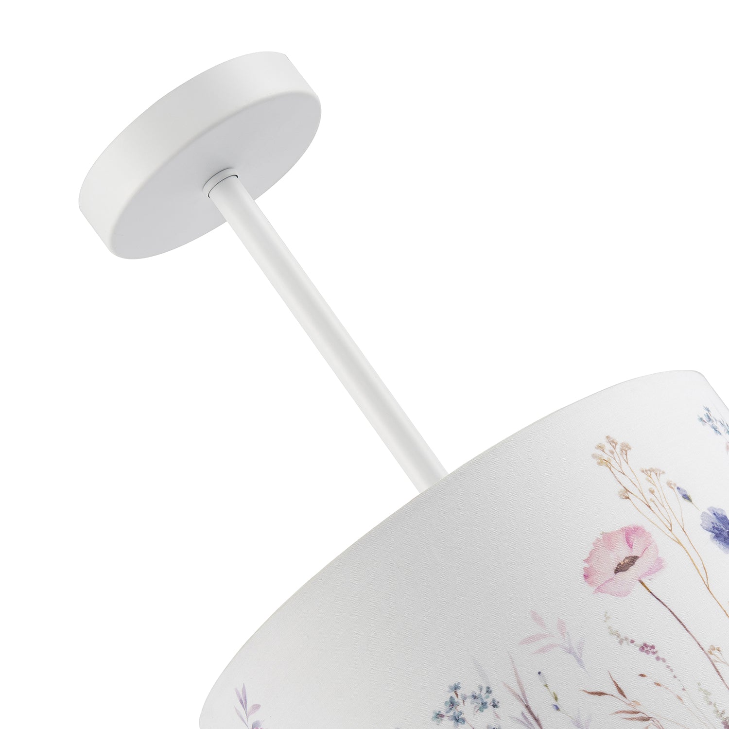 Classic Matte White Ceiling Light Fixture to Showcase Lamp Shades Image 5