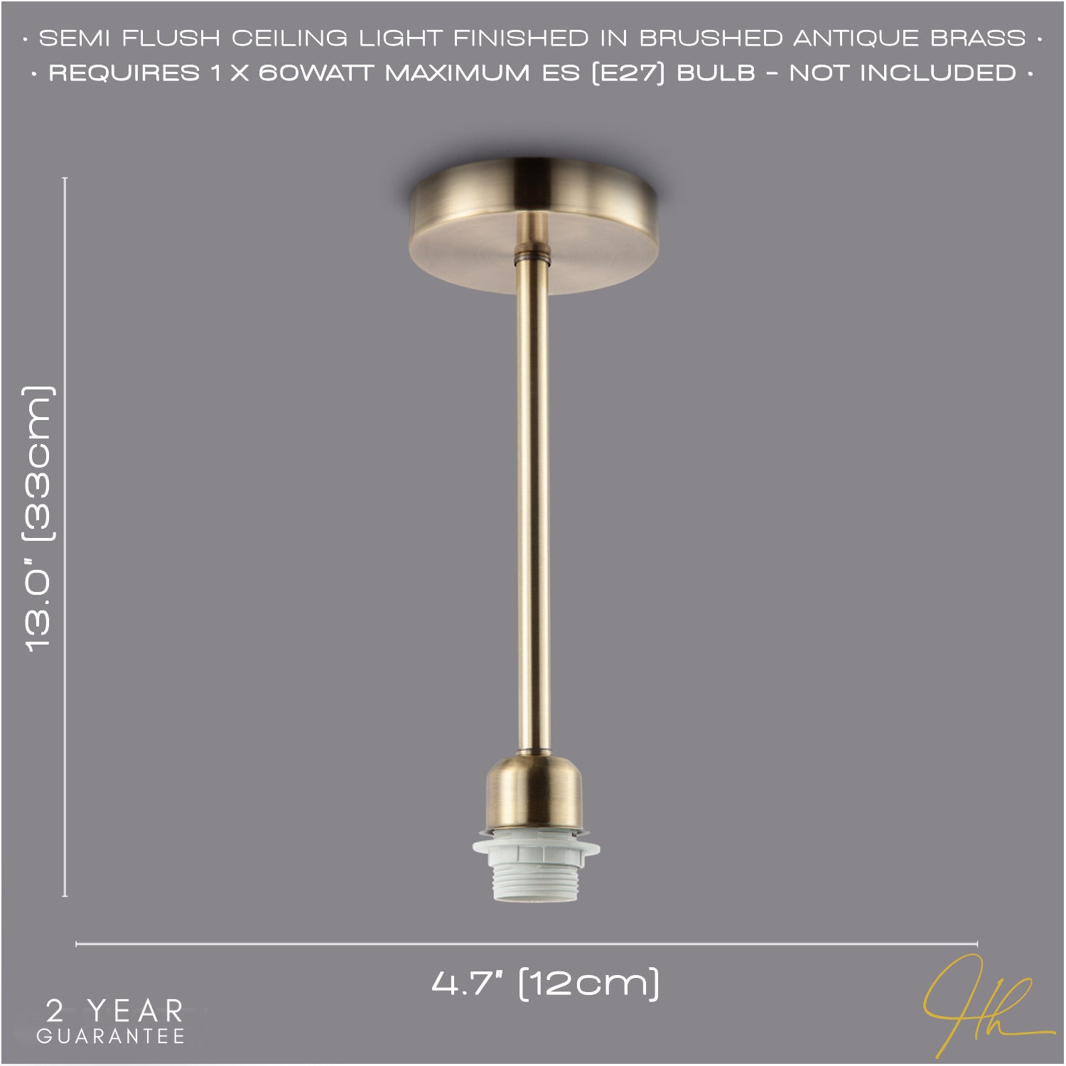 Classic Antique Brass Ceiling Light Fixture to Showcase Lamp Shades Image 6