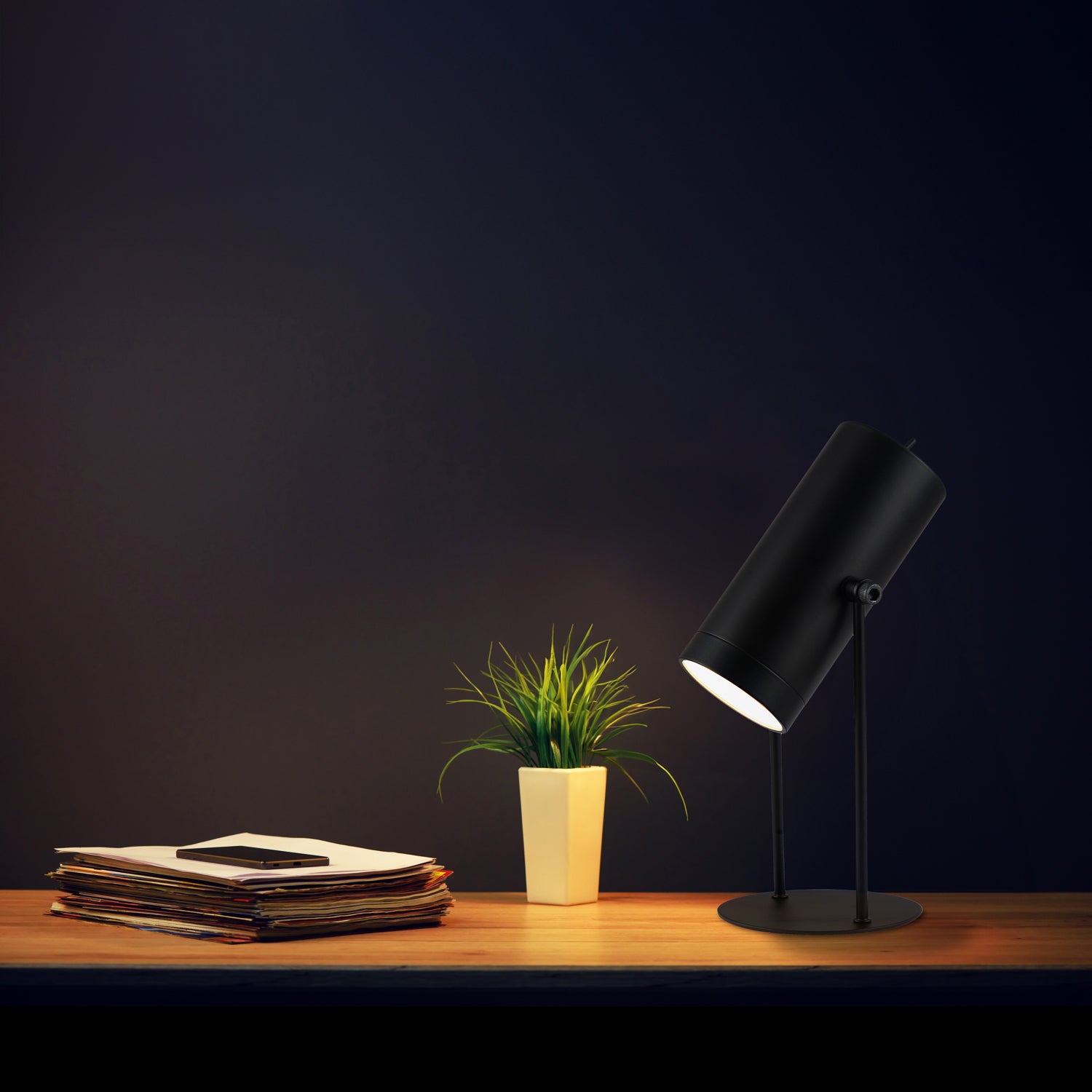 Modern Matte Black Adjustable Tiltable Rechargeable LED Table/Desk/Floor Lamp Image 7