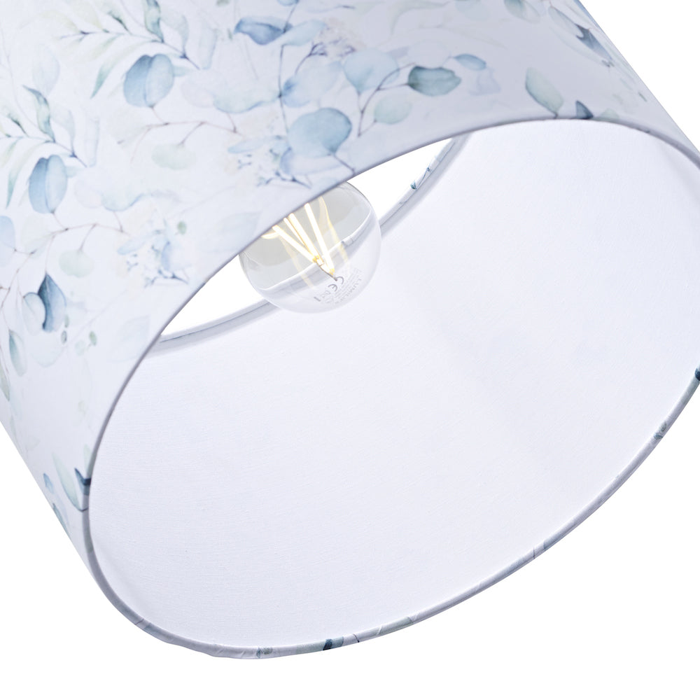 Contemporary and Elegant Floral Watercolour Lampshade with Soft Pastel Tones Image 4