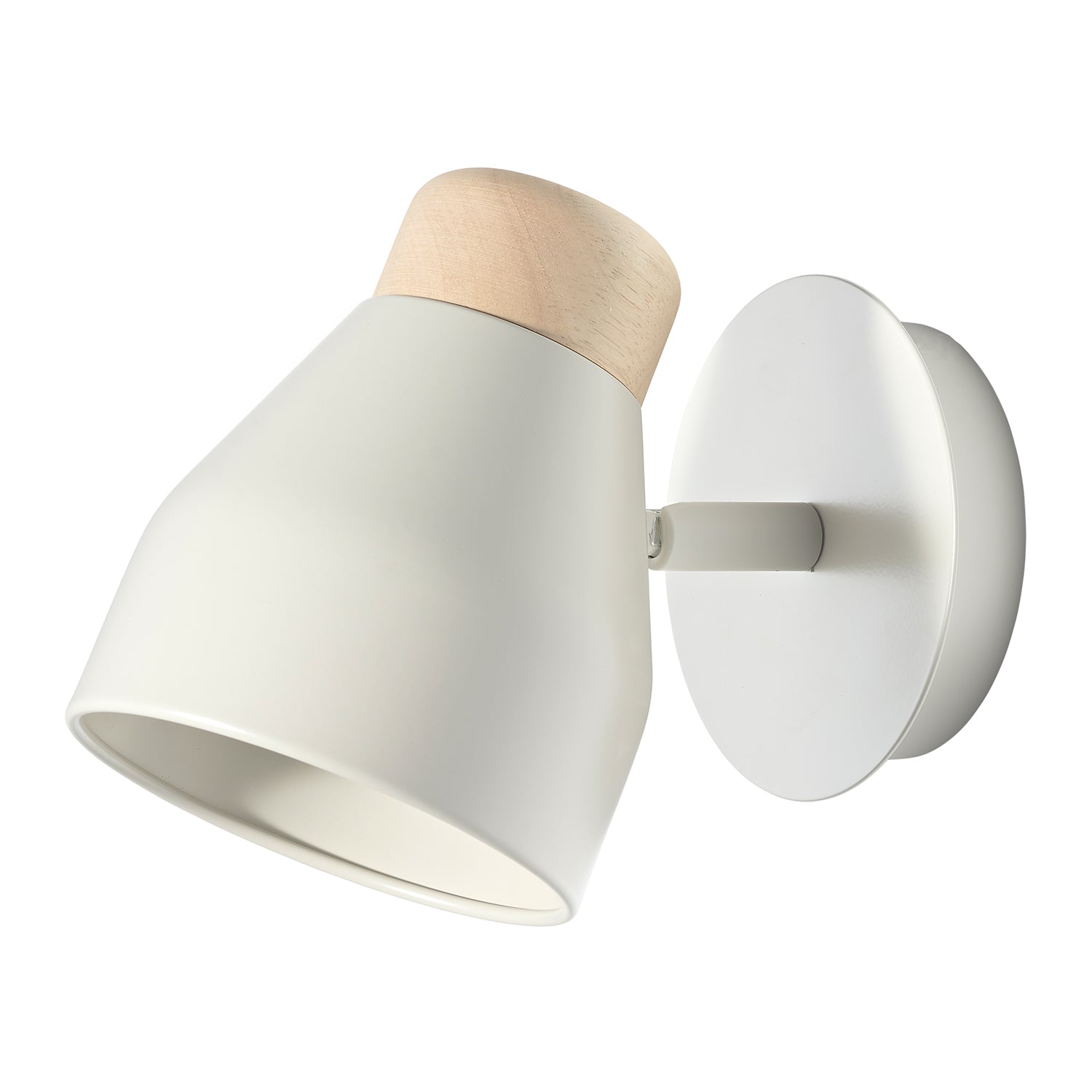 Contemporary Scandinavian Designed Wall Light Fitting in Pastel Muted Dove Grey Image 1