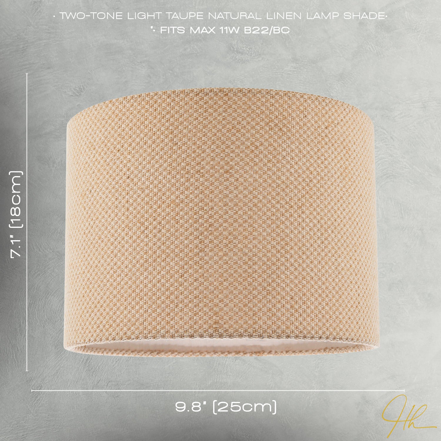 Two Tone Natural Linen Fabric in Taupe with Inner White Cotton Lining Image 7