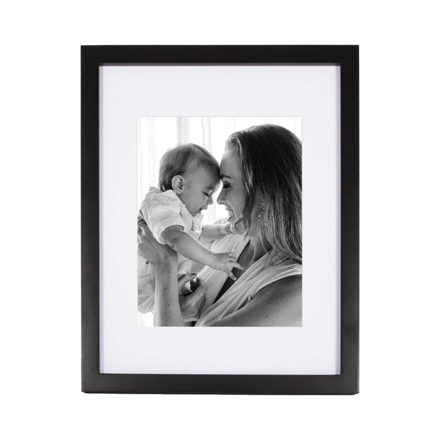 Classic Designer Mat Black MDF 8x10 Picture Frame for Free Standing or Wall Hung Image 1