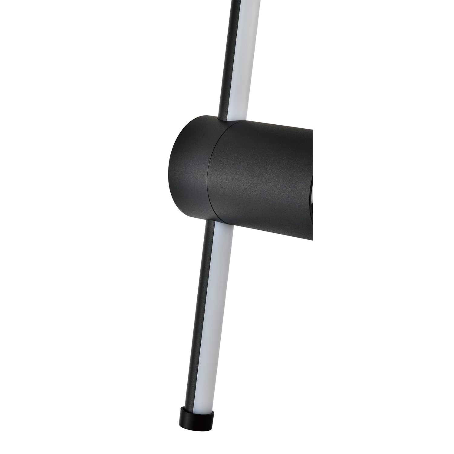 Modern and Sleek Stick Style Ambient LED Wall Light Fitting in Matt Black Sand Image 4