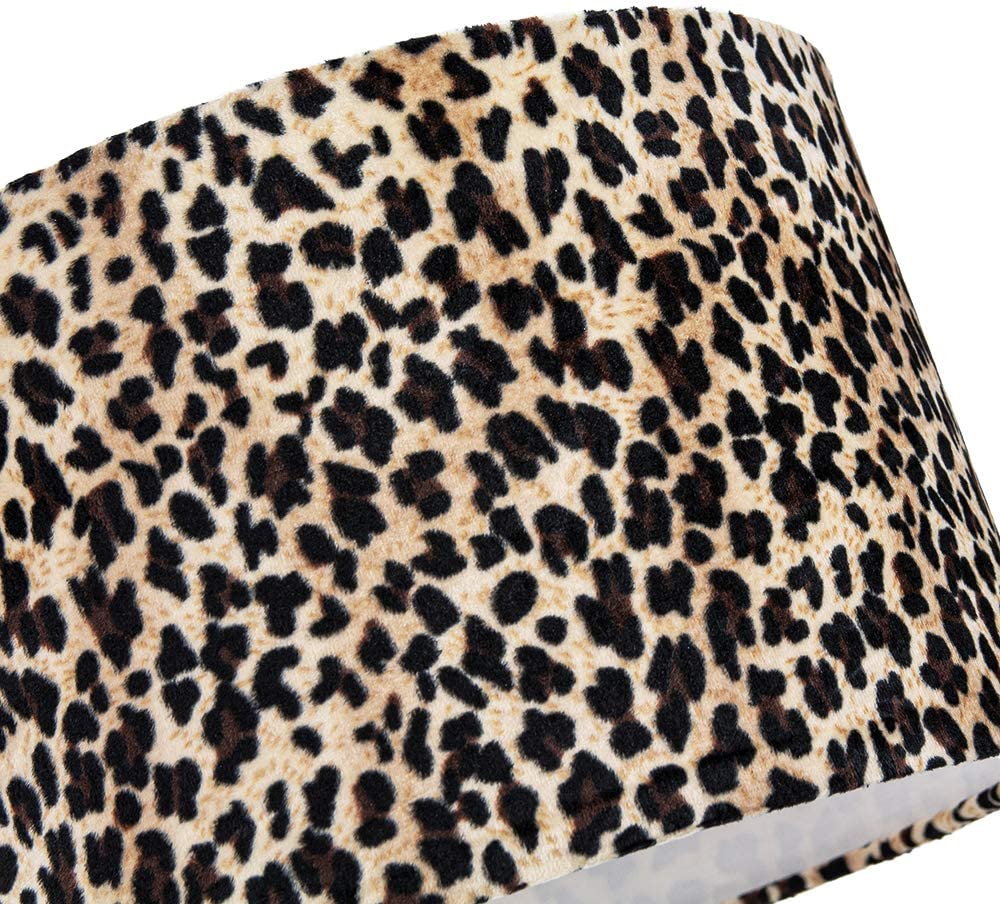 Modern and Distinctive Leopard Print Table/Pendant Lamp Shade in Soft Velvet Image 3